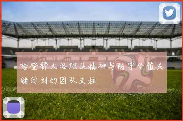 哈登赞大洛职业精神与防守价值关键时刻的团队支柱